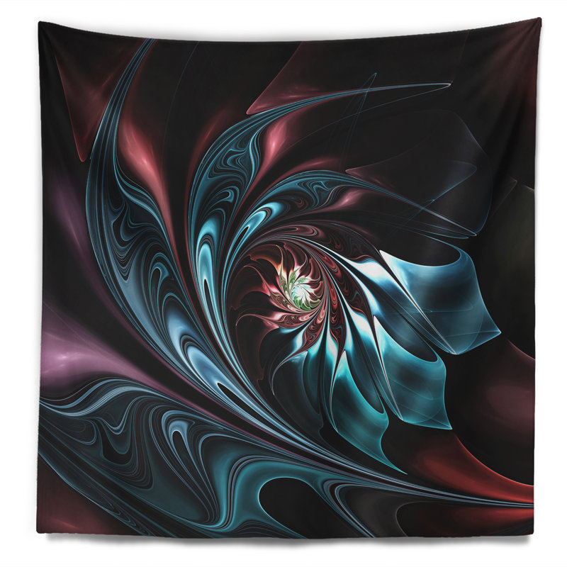 Tapisserie florale, H 50 po x l 60 po