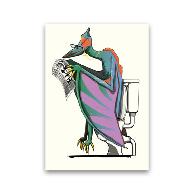 Pterodactyl Bathroom - Print