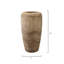 17'' Handmade Wood Table Vase