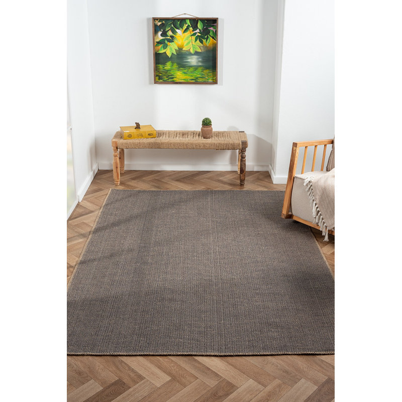 Owenn Solid Colour Jute / Sisal Area Rug, Rectangle 160 x 230cm