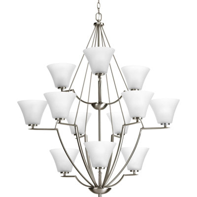 Karla 12 - Light Dimmable Tiered Chandelier