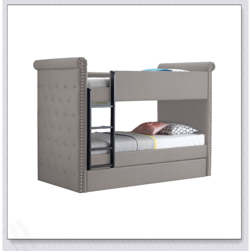 Lit superposé simple / simple avec couchette Romana II Beige
