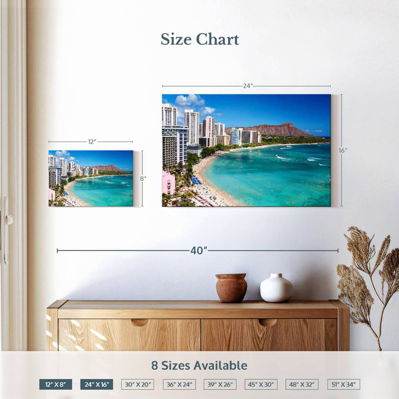 Gillard bleu Waikiki Gillard, H 16 po x l 24 po