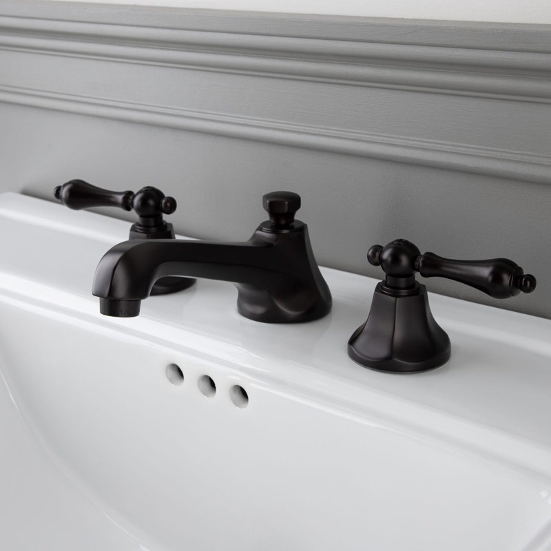 Widespread 2-handle Bathroom Faucet, Polished Nickel