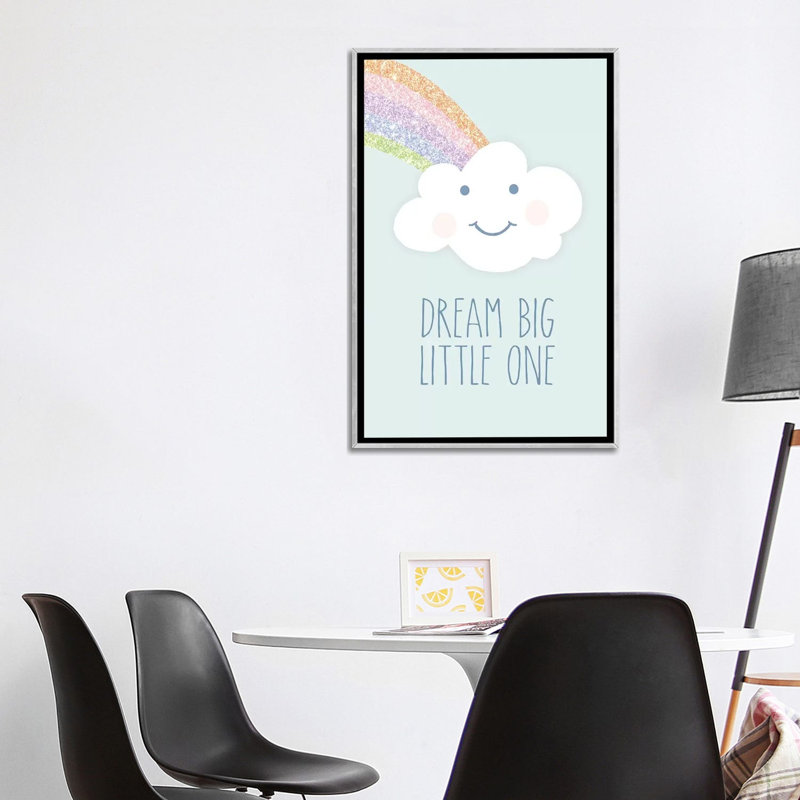 Art de rêve big little, Toile avec cadre argenté, H 40 po x l 26 po x P 1,5 po