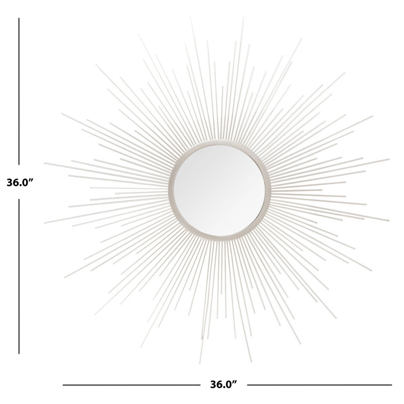 Knouse Metal Flat Wall Mirror