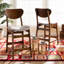 Upholstered Counter Stool with Solid Wood Frame-1944578795