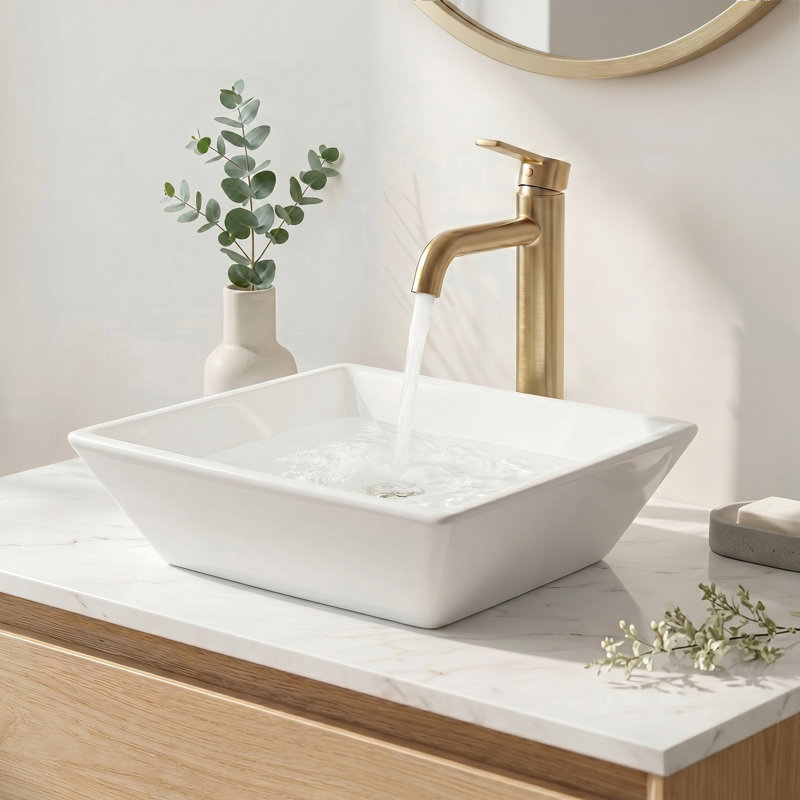 Lavabo vasque carré KES 17 po