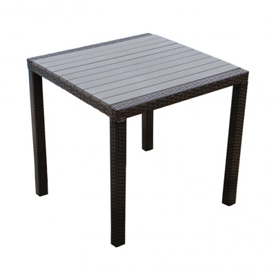 Kinyon Square Metal Outdoor Dining Table , 80cm cm W 80cm cm D