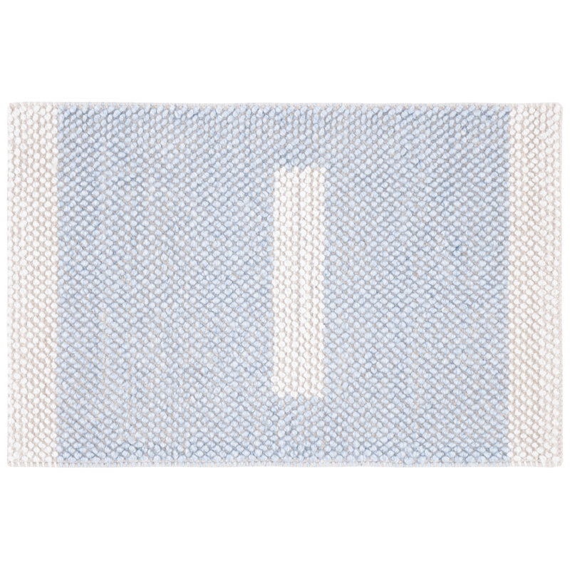 Tapis bleu clair / ivoire Natura 324, Rectangle 5 pi x 8 pi