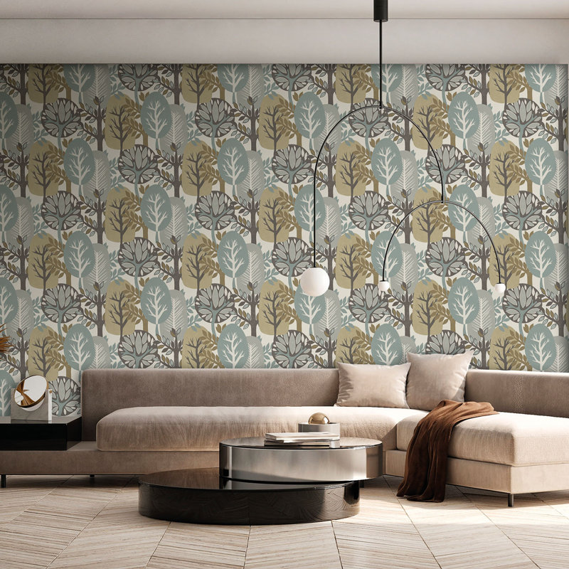 Antibes Nature Forest Wallpaper, Taupe