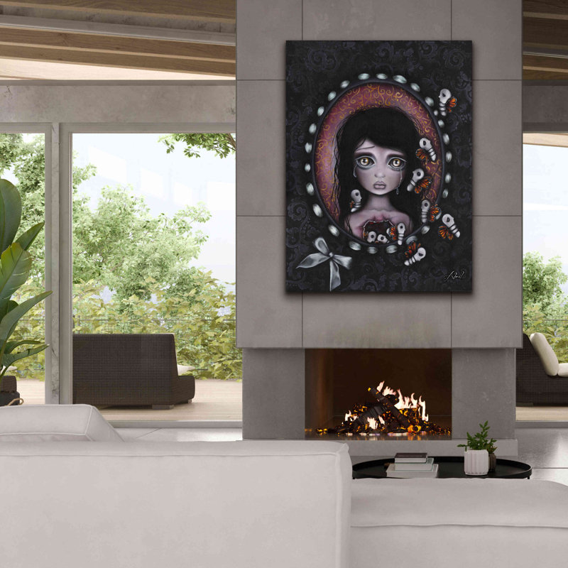 «L'intérieur de moi» par Abril Andrade, art mural sur toile, H 54 po x l 40 po x P 1,5 po