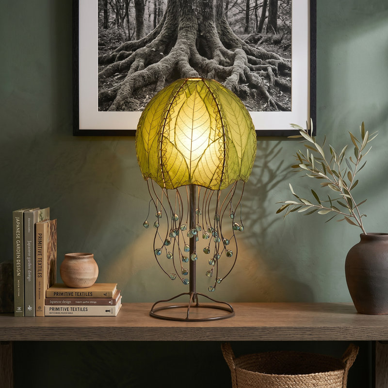 Lampe de table noire 24 "Vestfold, Vert