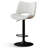 Swivel Faux Leather Upholstered Barstools Adjutable Height Counter Stool with Metal Frame-1715717213