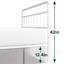 Lit plateforme moderne en métal 42 po Zinus Florence-74882159-74882157