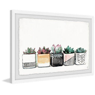 « succulent quintette », reproduction encadrée