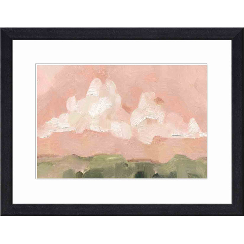 Pink Haze Sunset I by Emma Scarvey, Black, 18"H x 12"W