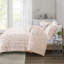 Édredon Blush avec imprimé métallique pour une chambre à coucher apaisante élément géométrique contemporain-116011756-116011757