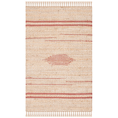 Tapis en jute tissé à la main Wieze