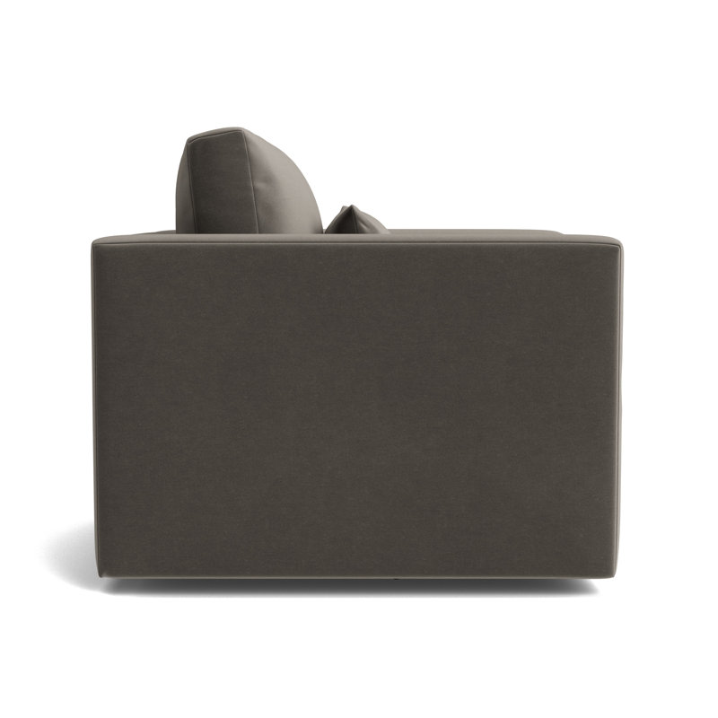 Haywood Full Swivel Chair, Performance Velvet - Graphite
