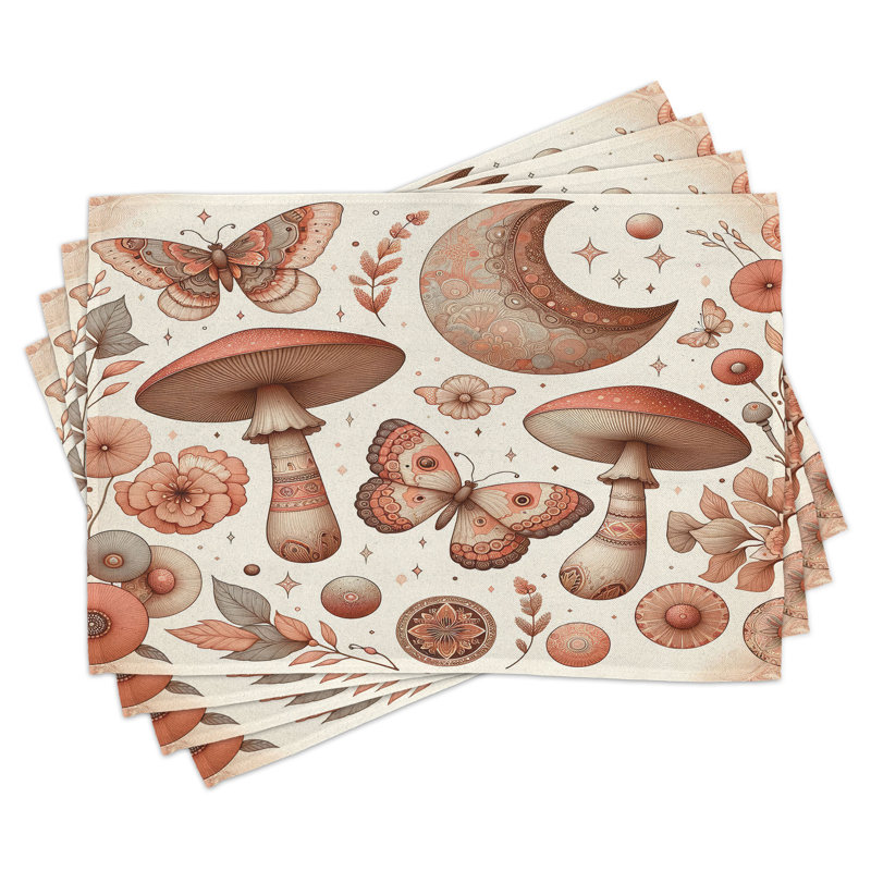 Ensemble de 4 napperons Ambesonne Mandala