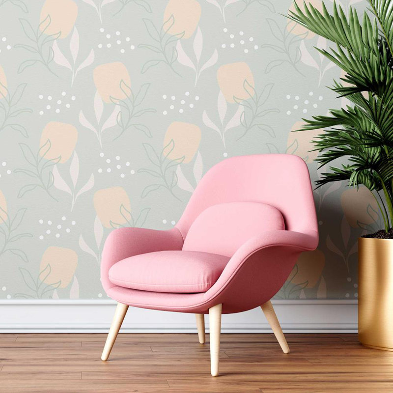 Rouleau de papier peint adhésif Latta, L 96 po x l 24 po