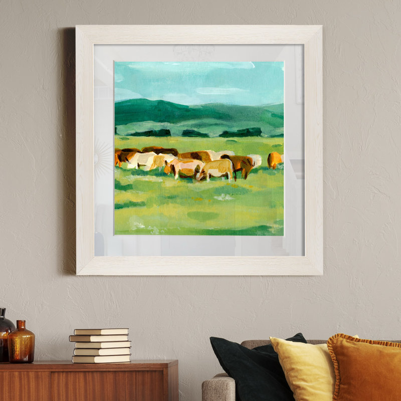 Pastel Fantasy II-impression sur toile encadrée, H 27,5 po x l 27,5 po x P 1,5 po, Cadre blanc