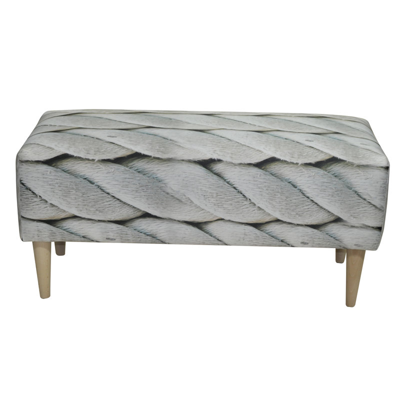 Marine Polyester Blend Upholstered Bench, Polyester Blend