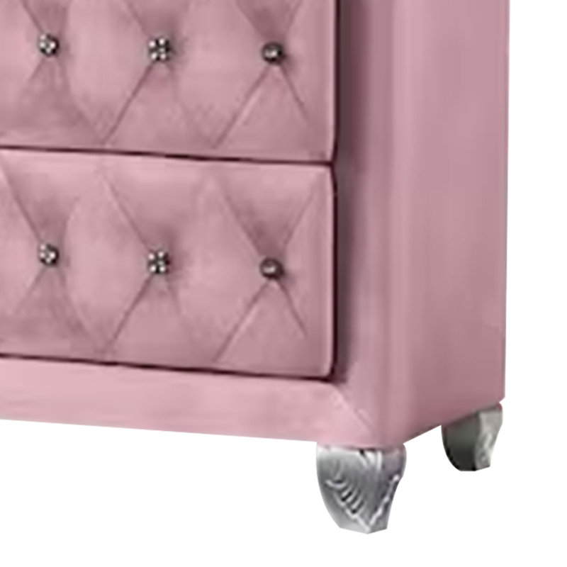 5 - Drawer Dresser, Pink