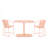 3- Piece Outdoor Bistro Set With 2 Chairs And Oval Table-996427065