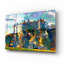  «Belgique Drehance Dinant Walzin Castle» par Pierre Gavidia, art mural en verre acrylique, 16 po x 12 po