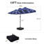Parasol de marché rectangulaire avec base 13 pi x 8 pi 10 ans sans décoloration-1325291136-1325291137