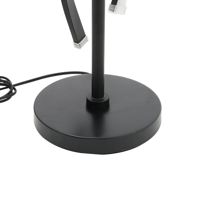 Asra Modern 60W LED Floor Lamp for Living Room, Black