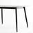 Large Rectangular 1.4m Dining Table With Metal Support For Kitchen And Living Room, White Ceramic Surface, Heat Scratch , Rounded Edge, Stylish Legs, Minimalist Design, Fast Setup Modern Base