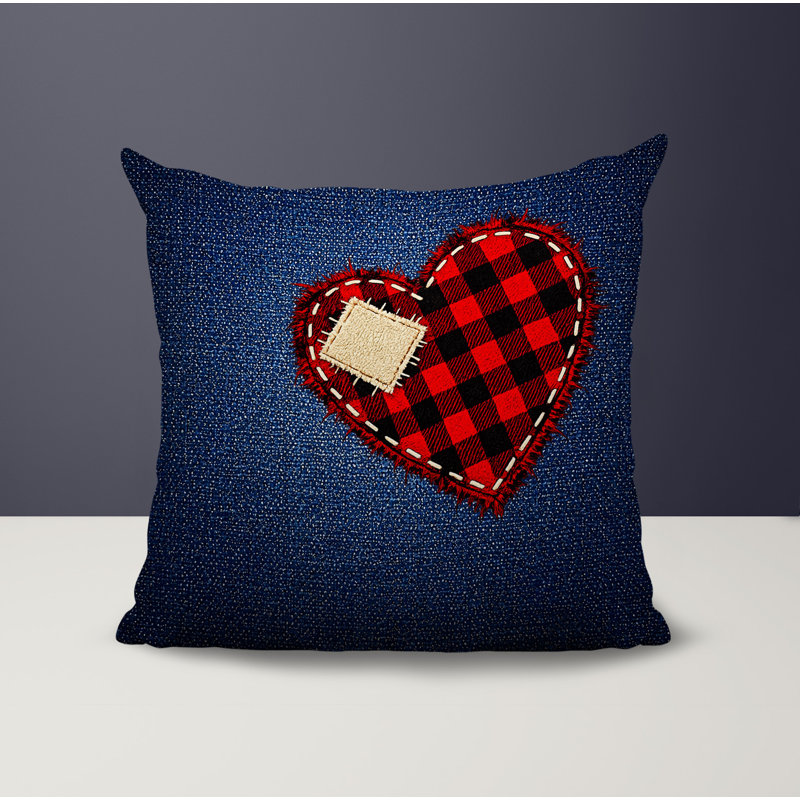 Coussin intérieur / extérieur Bristol Heart, 18 x 18