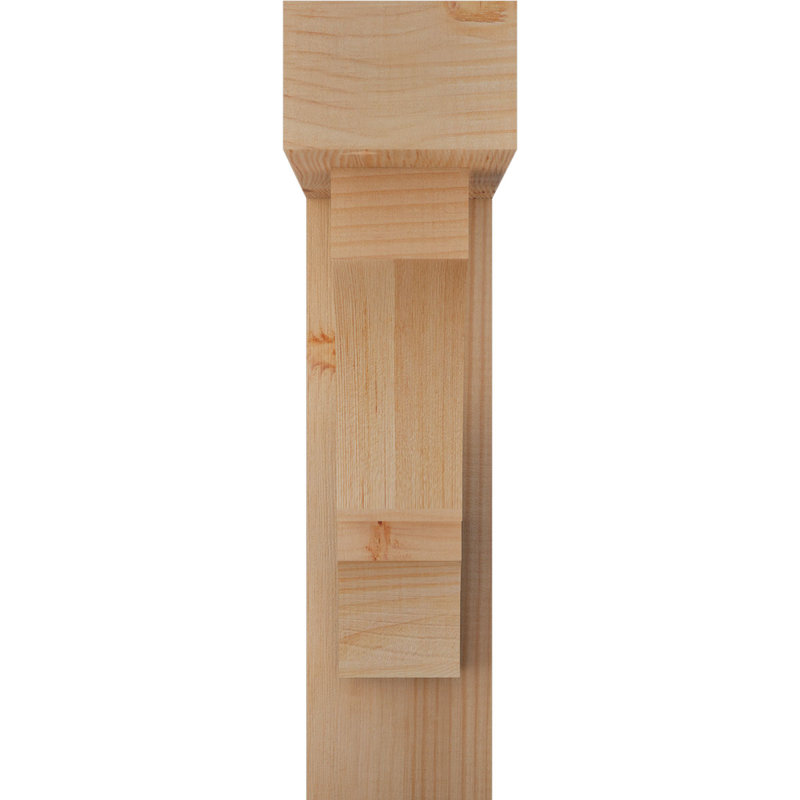 Support de bloc Balboa avec entretoise décalée, 22 X 18, Sapin Douglas de l 5 1/2 po (lisse)