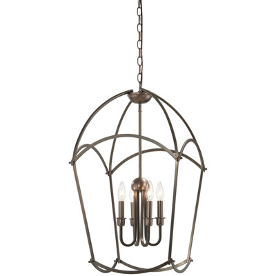 Lustre géométrique à 4 lumières Maughan