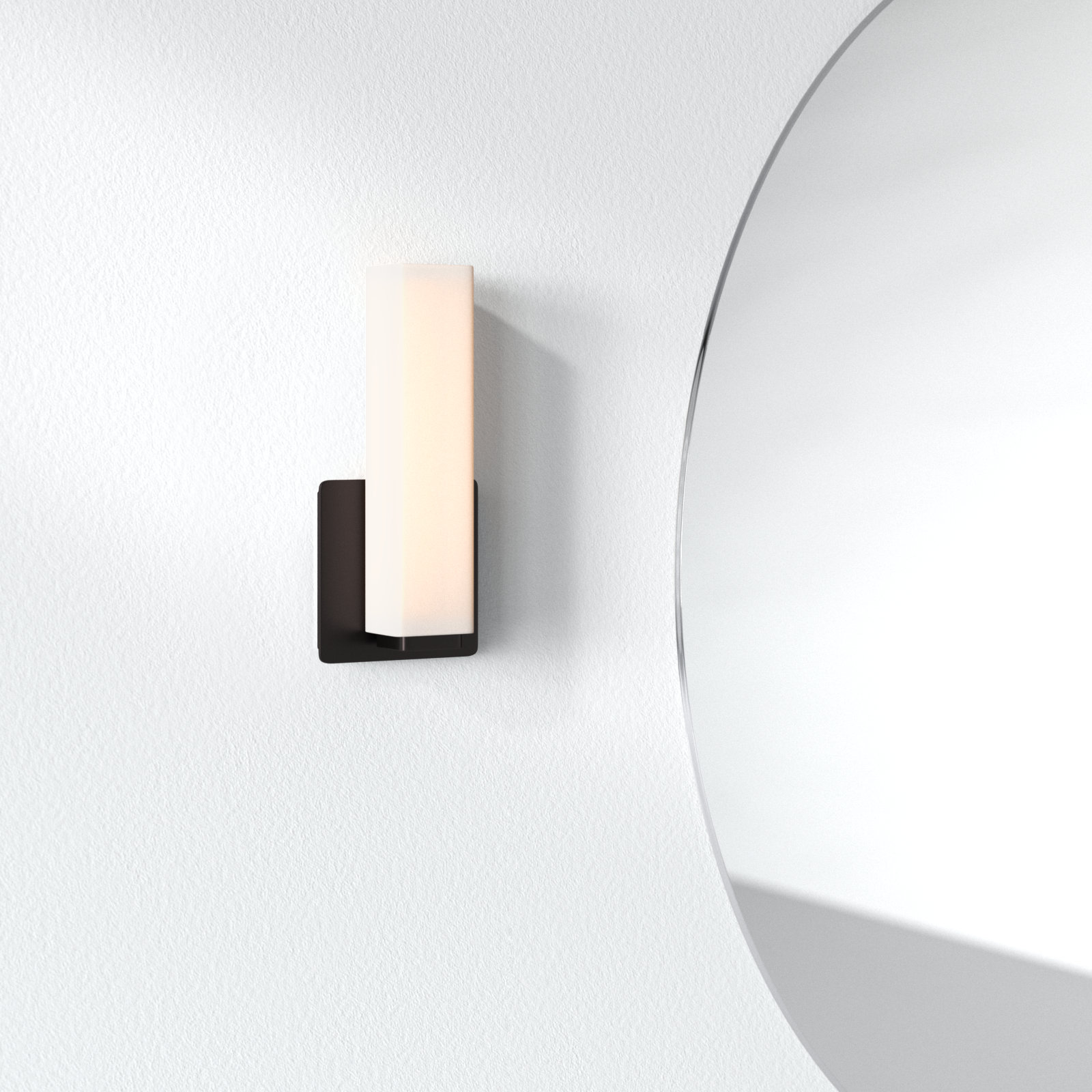 Erby Single Light Flush Mount Sconce, 2700K, Bronze, 15" H x 5" W x 3" D