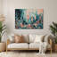 Art mural nautique gris nautique et corail-2107996353