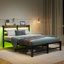 Beige; lit double brun / double-430039706-430039709