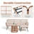L-shape Outdoor 3-person Sofa Seating Group With Cushions (white)-364832989