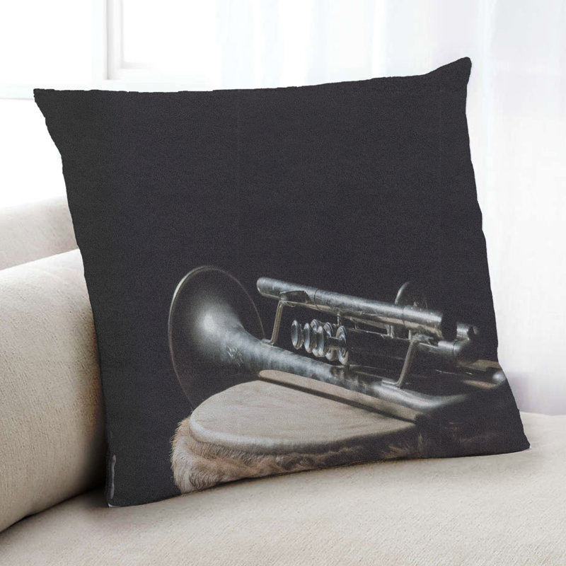 Coussin musical Music Trumpet, Microsuède