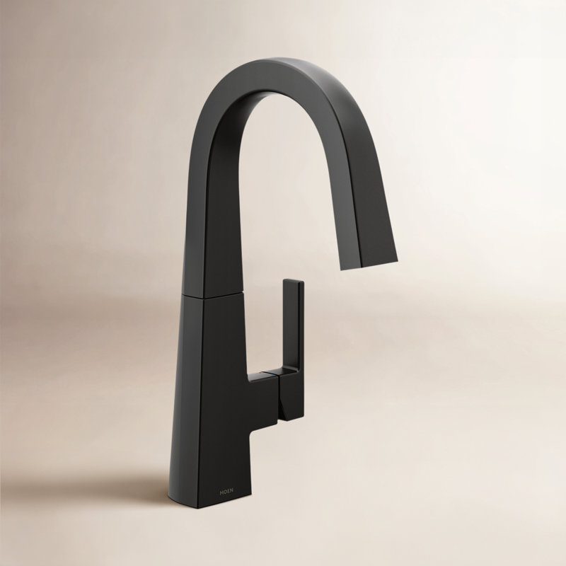 Robinet de bar Nio, Noir mat