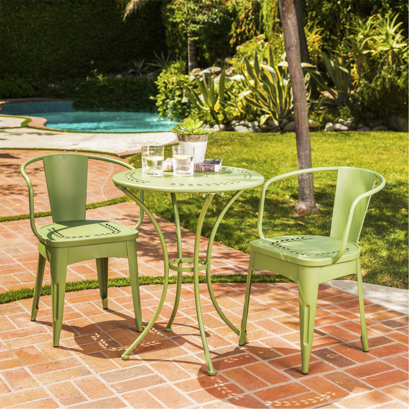 Ensemble de 3 pièces en métal, Vert