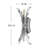 Vida 17.25" Two-Light Modern Wall Sconce w/ Crystal Accents