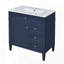 Meuble-lavabo moderne avec tiroirs supérieurs-167191964