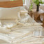 Ensemble de housse de couette légère avec fermeture à glissière 8 attaches 100% coton lavé MooMee-111220332-111990382