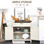 Buffet, armoire de cuisine rustique à 2 portes de grange, armoire d'appoint avec rangement-1726427456