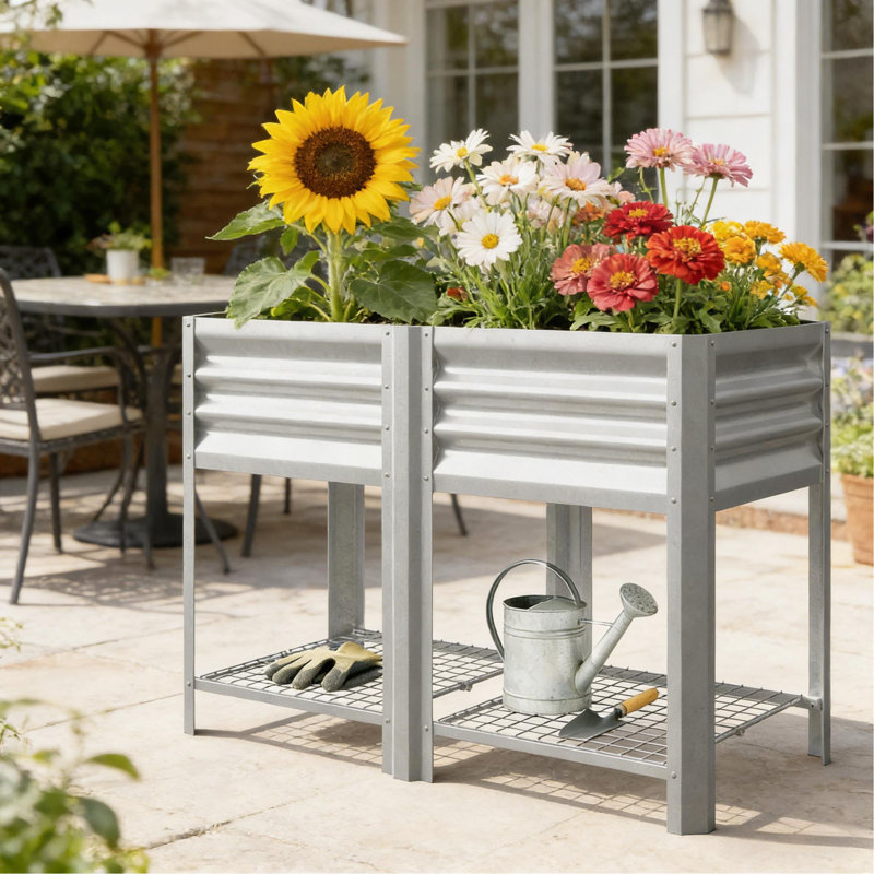 Jardinière surélevée pour l'extérieur, lit de jardin surélevé