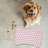 Mauve Pattern - 1 Piece Bone Shape Feeding Mat